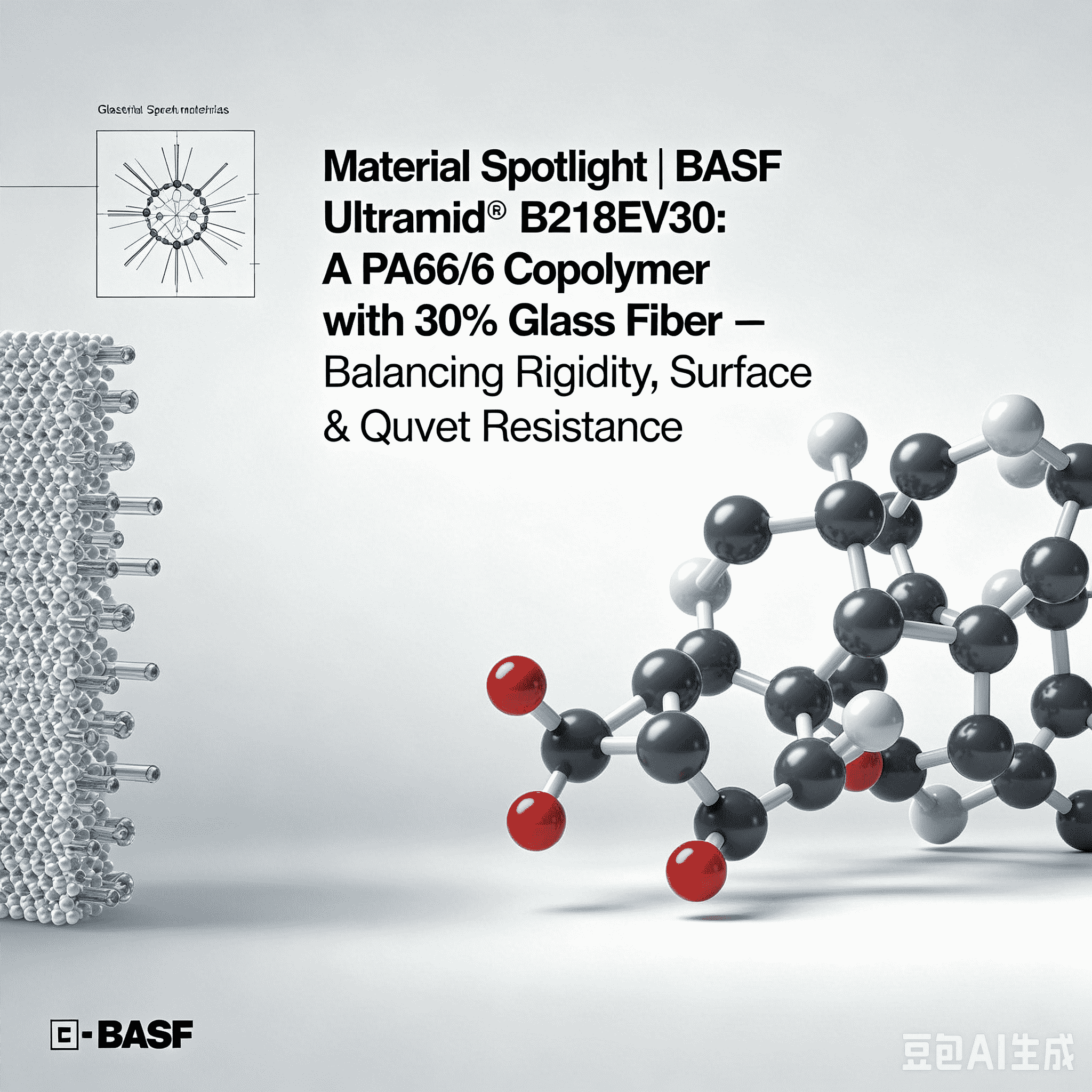 Materiál reflektor | BASF Ultramid® B218EV30: Kopolymér PA66/6 s 30 % sklenených vlákien – vyrovnáva tuhosť, kvalitu povrchu a tepelnú odolnosť